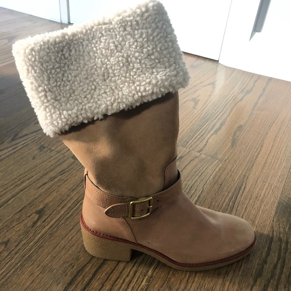 Coach shearling boots - Picture 1 of 5